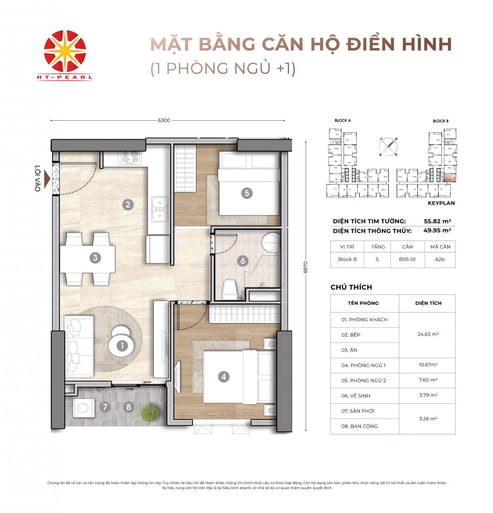 thiết-kế-căn-1+1-phòng-ngủ-dự-án-ht-pearl-dĩ-an