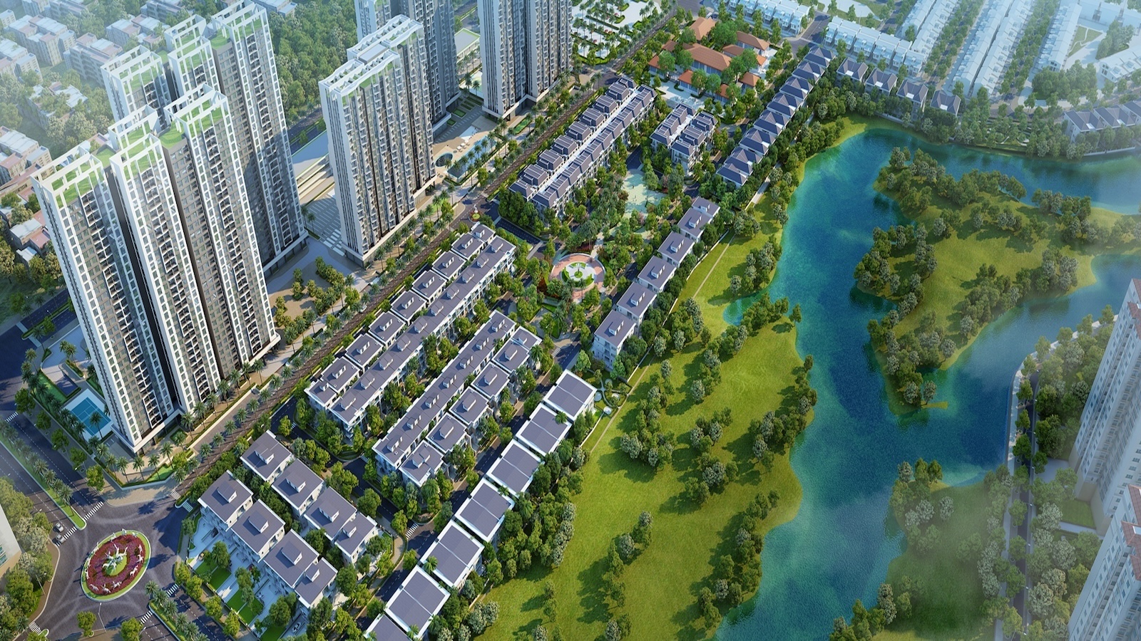 Phối cảnh tổng thể khu đô thị Ciputra Hà Nội