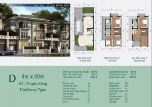 Biệt thự khu K Ciputra Hà Nội Mẫu D