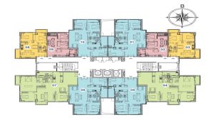 Mặt bằng điển hình Chung cư The Link3,4,5 Ciputra Hà Nội
